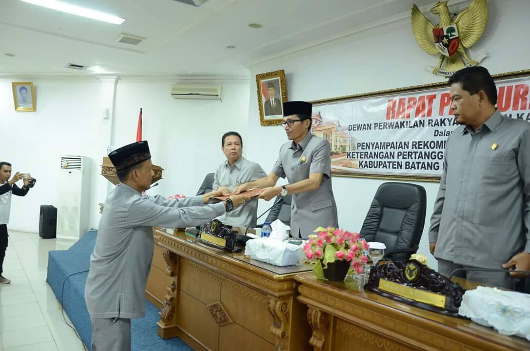 Paripurna DPRD Batanghari, Dewan Sampaikan Rekomendasi LKPJ Eksekutif