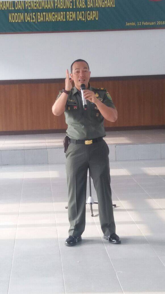 Pasi Intel Inggatkan Prajurit TNI-AD Jajaran Kodim 0415/BTH Menjaga Netralitas TNI Dipilkada Nanti