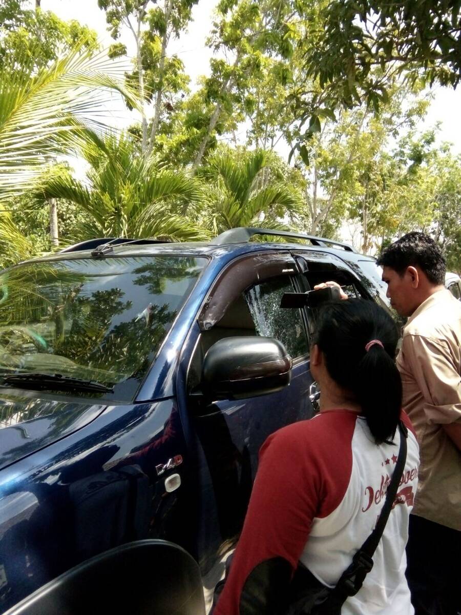 Pecah Kaca Mobil, Uang Rp 100 Juta Amblas