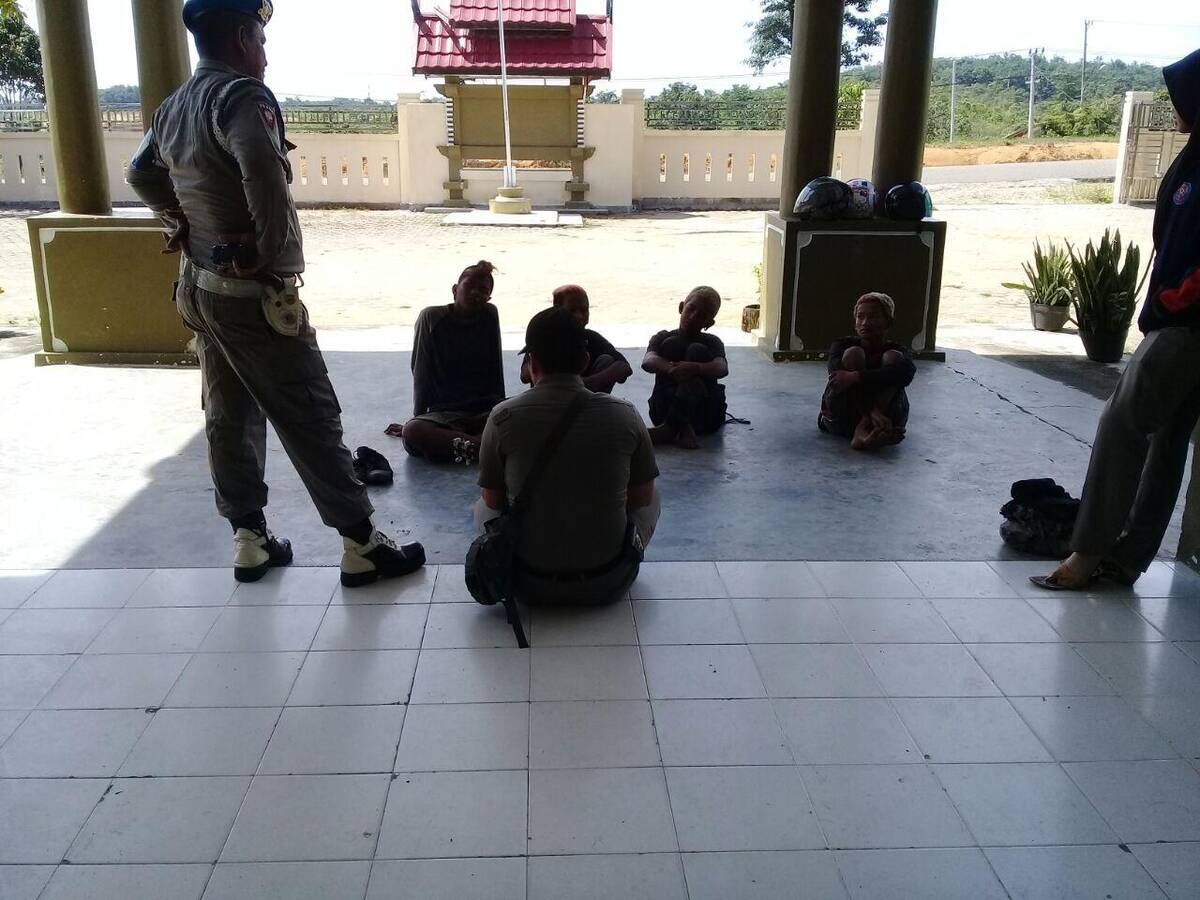 Pelajar, Anak Punk dan Oknum ASN Terjaring Razia Pol PP