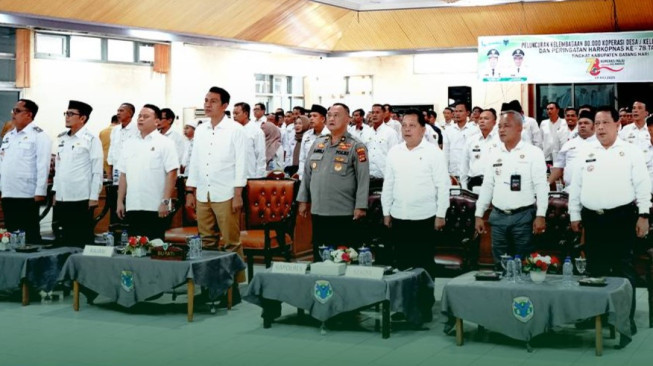 Peluncuran Koperasi Desa, Bupati Batang Hari Bilang Membantu Ekonomi Masyarakat