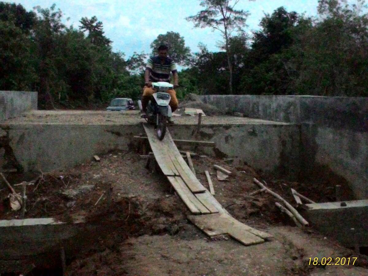 Pembutan Box Culvert Sumay Dilapor Warga