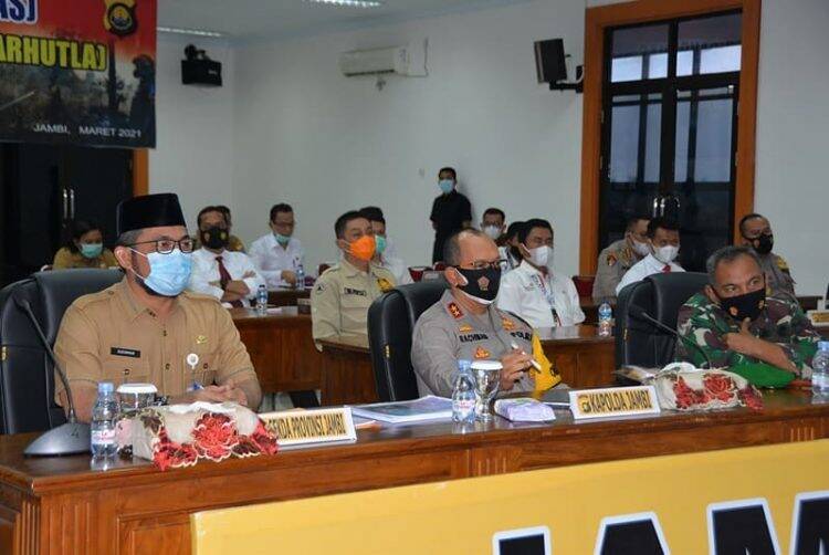 Pemerintah dengan Forkompimda Cegah Karhutla di Jambi