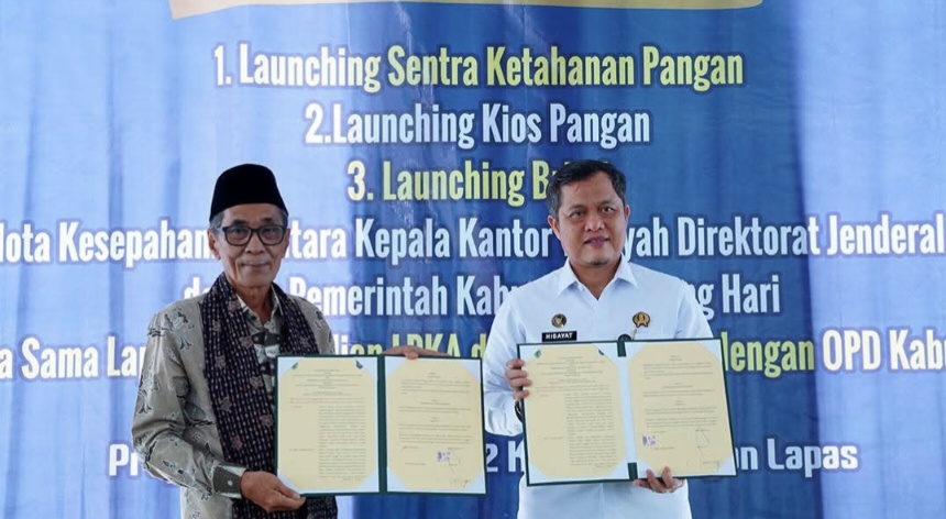 Pemkab Batang Hari Teken MoU dengan Ditjenpas Jambi