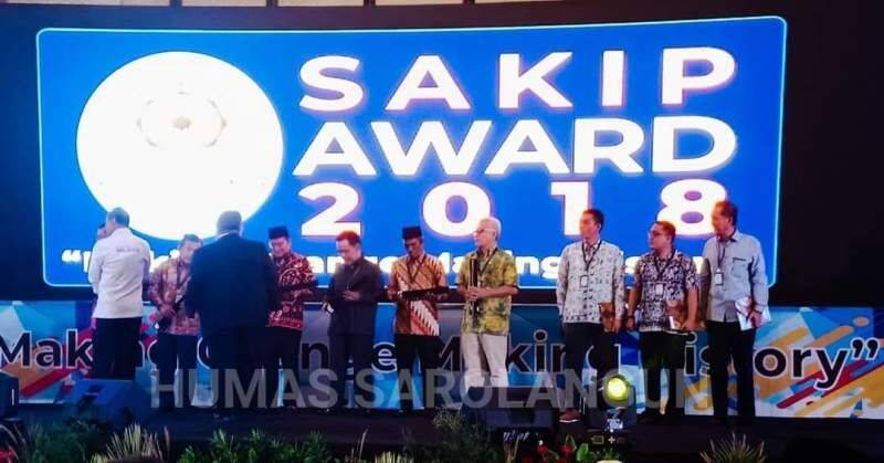 Pemkab Sarolangun Raih Penghargaan Sakip Award 2018 dengan Predikat B