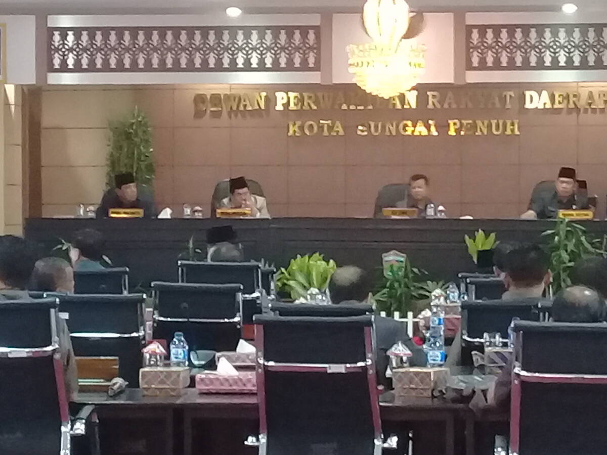 Pemkot Sungaipenuh, Sampaikan 5 Draf Ranperda ke DPRD