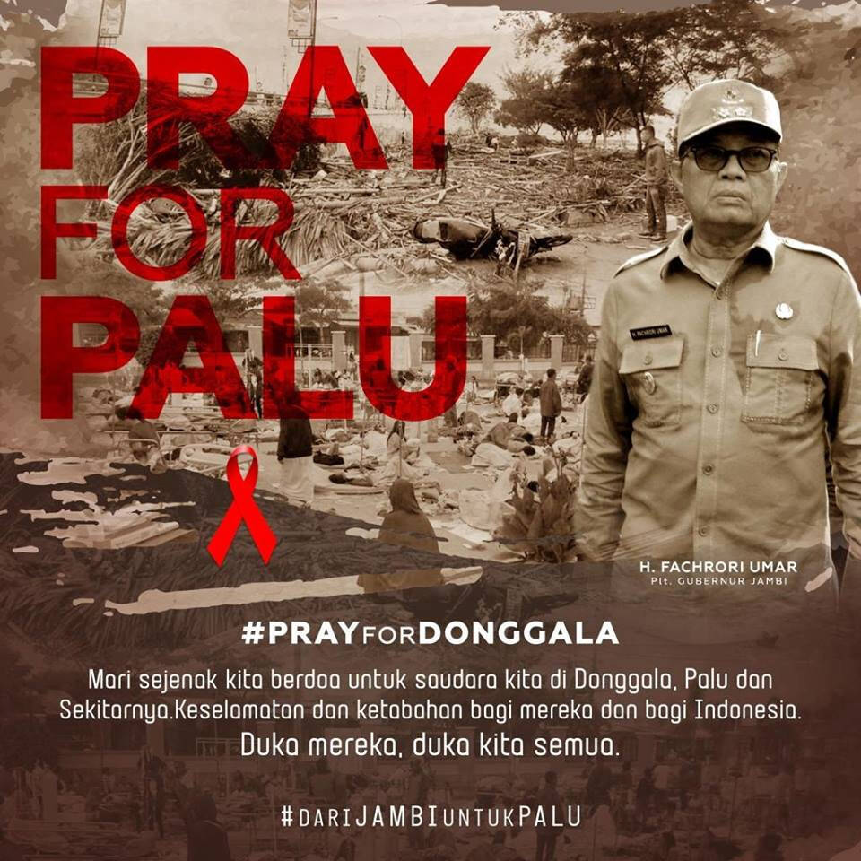 Pemprov Jambi Galang Dana untuk Donggala-Palu