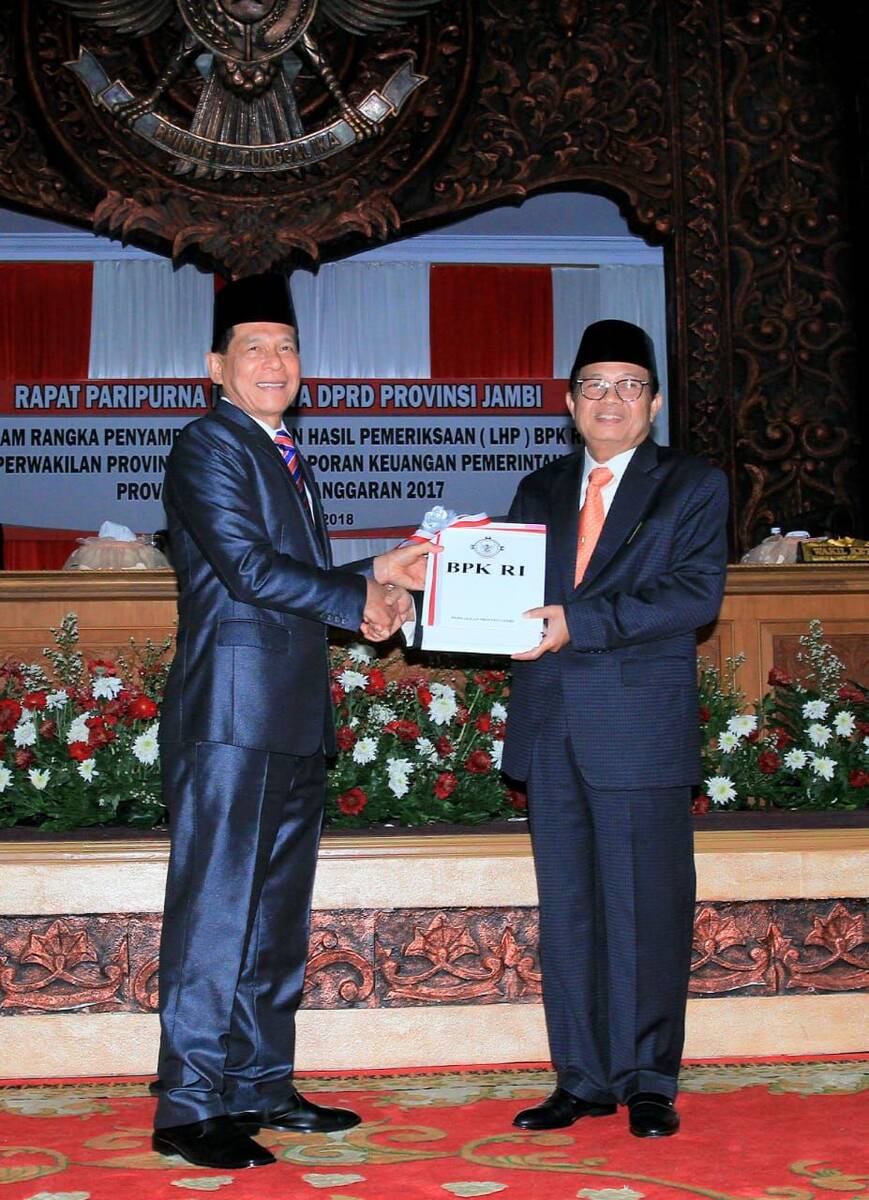 Pemprov Jambi Raih Opini WTP Keenam Kali