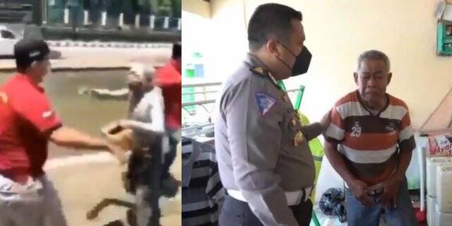 Pensiunan Polisi Terciduk Ngemis Jadi &#8216;Manusia Silver&#8217;