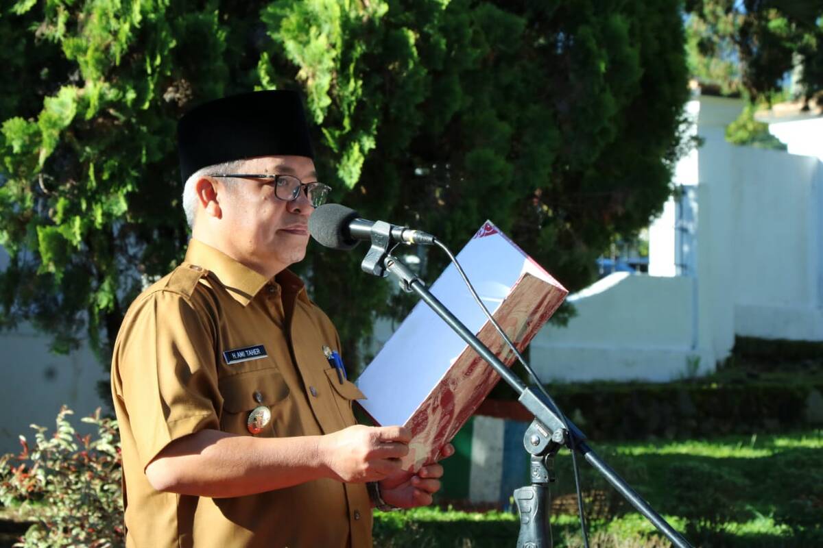 Perdana Pimpin Apel, Wabup Intruksikan Kepala OPD Buat Potret Dinas