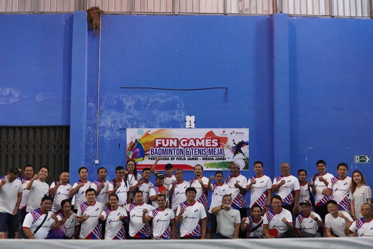Pertamina Jambi Gelar Olahraga Bersama Media