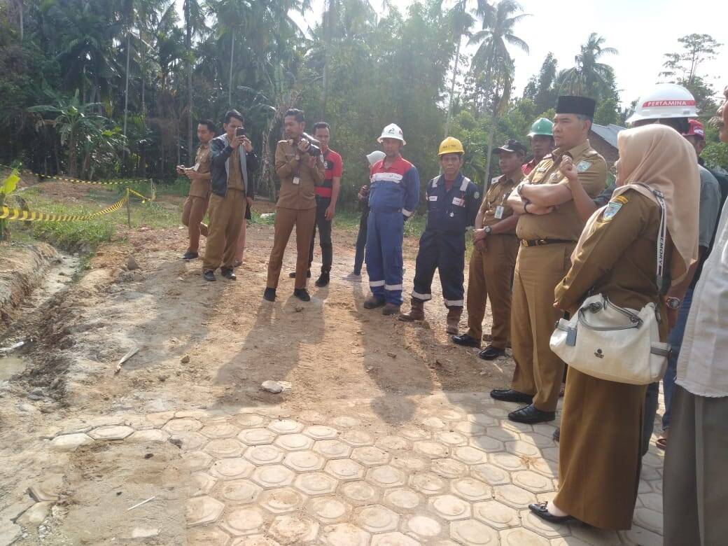 Pertamina Jambi Tanggani Semburan Gas Dari Sumur Bor Warga