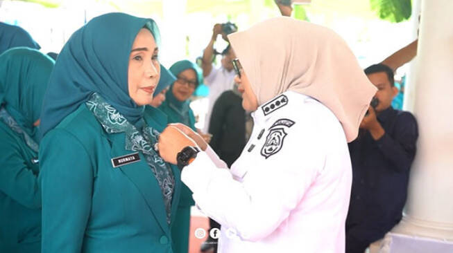 Pesan Penting Bupati Tanjabtim Usai Lantik Pengurus TP PKK dan Posyandu