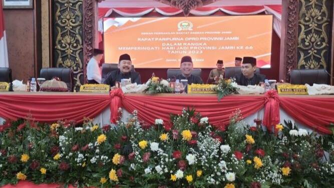 Pimpin Paripurna HUT Jambi, Edi Purwanto: Semoga Semakin Jaya