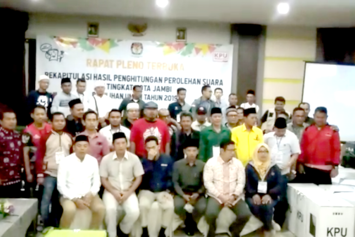 Pleno KPU Kota Jambi Berjalan Aman Dan Kondusif