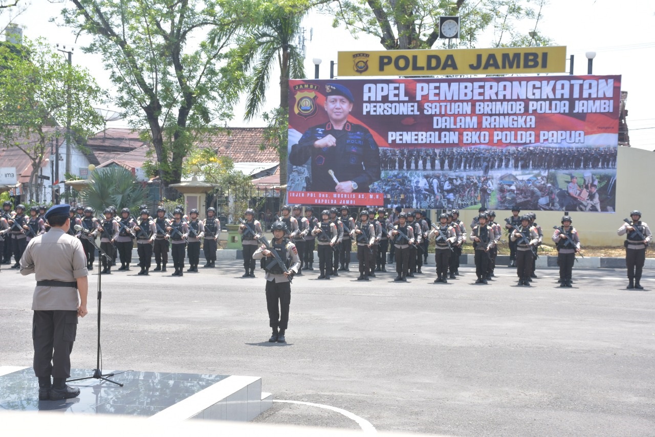Polda Jambi Kembali Kirim BKO ke Papua