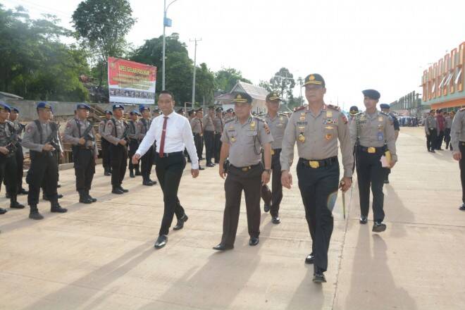 Polda Jambi Siaga Pascapembakaran Polres Dhamasraya