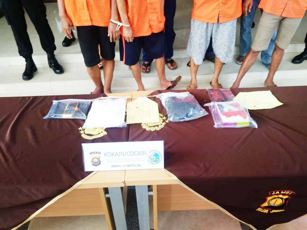 Polda Jambi Sita Satu Kilogram Kokain