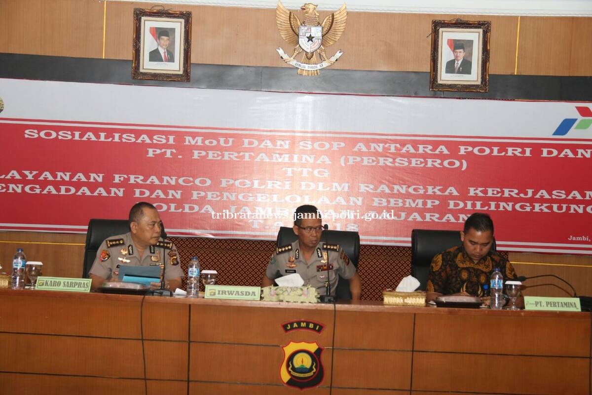 Polda Jambi Sosialisasikan Mou Polri Dengan Pertamina