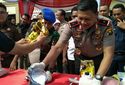 Polda Musnahkan Barang Bukti Narkoba