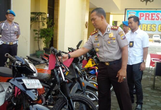 Polisi Jaring Belasan Motor Tanpa Dokumen