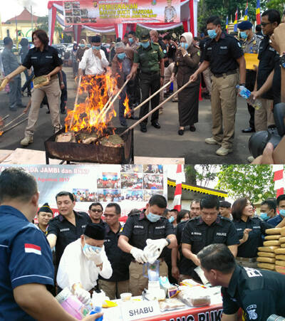 Polisi Musnahkan 11 Kilogram Sabu-Sabu