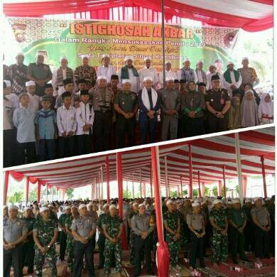 Polres Sarolangun Gelar Istighosah Akbar Menuju Pemilu Damai dan Sejuk