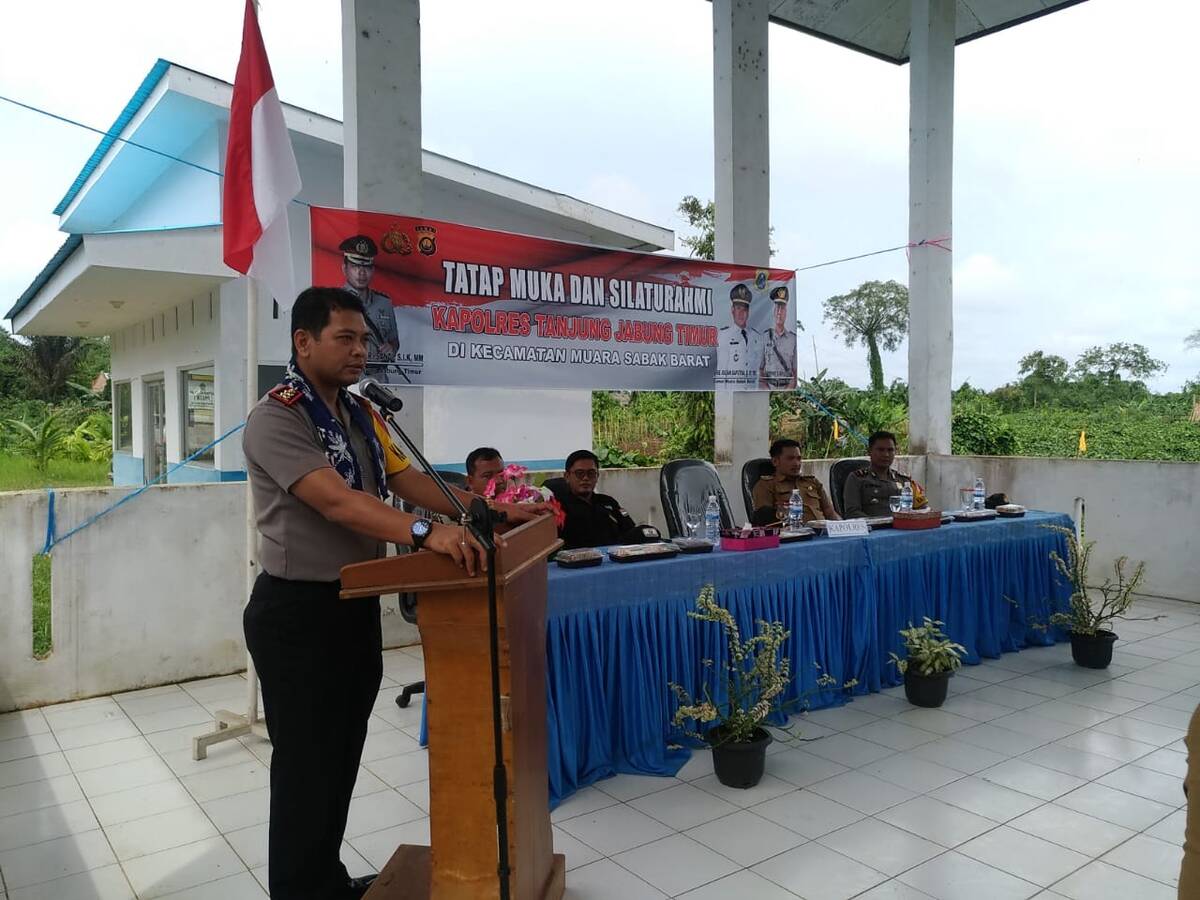 Polres Tanjabtim Gelar Tatap Muka dan Silahturahmi di Sabak Barat
