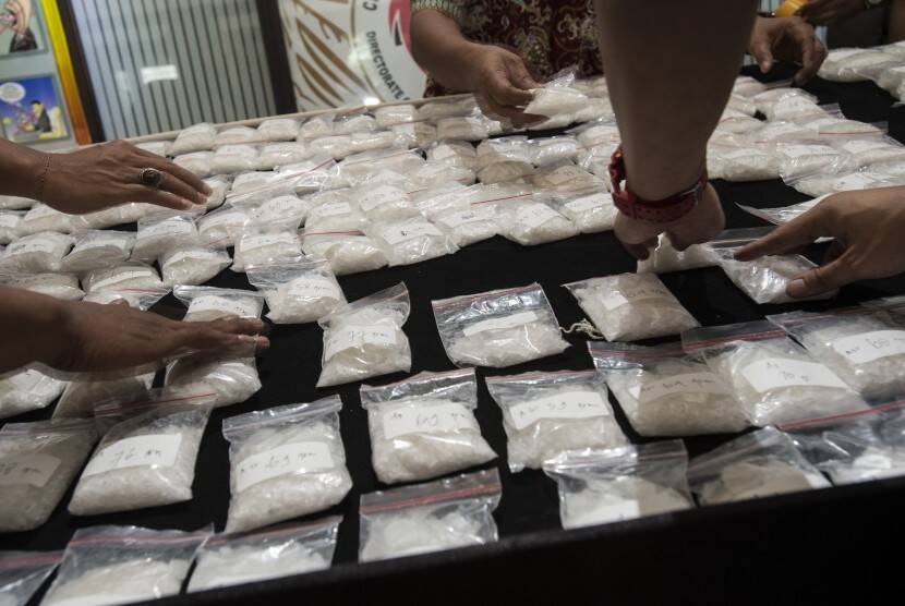 Polresta Jambi Ekspos Hasil Tangkapan Narkoba