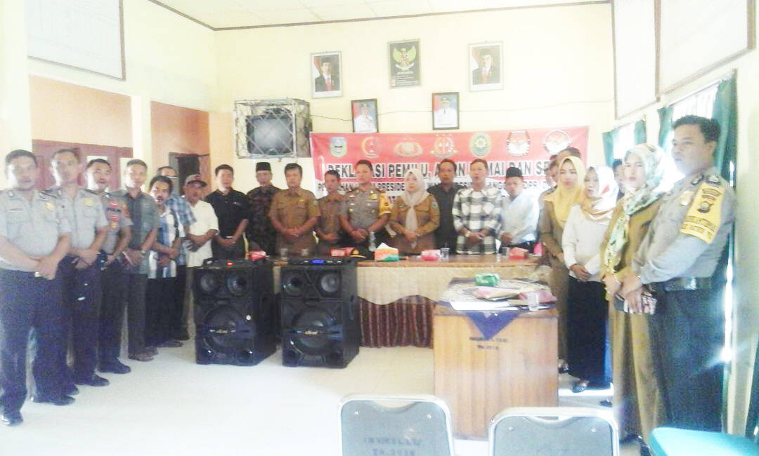 Polsek Bathin VIII Deklarasi Pemilu Aman, Damai Dan Sejuk Jelang Pilpres Dan Pileg 2019