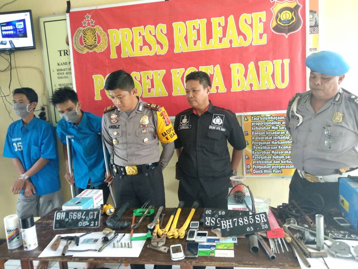 Polsek Kotabaru Bongkar Industri Rumahan Pembuatan Senpi Rakitan
