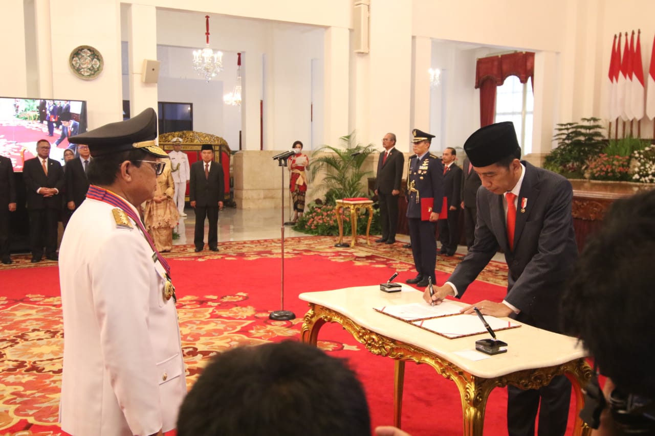 Presiden Lantik Gubernur Jambi Fachrori Umar Gantikan Zumi Zola