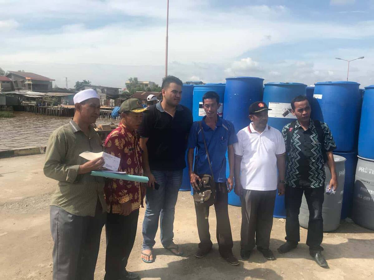 PT Renra Jaya Utama Gelar Operasi Pasar Gas 3 Kg di Sebrang Kota Kualatungkal