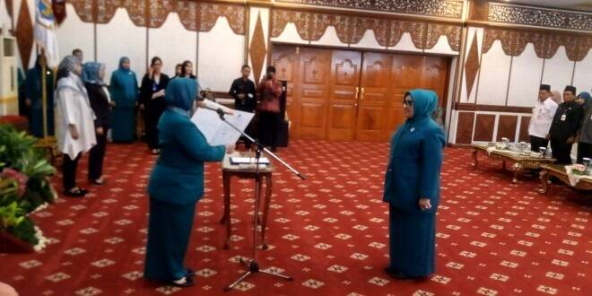 Rahima Fachrori Jabat Ketua TP-PKK Provinsi Jambi