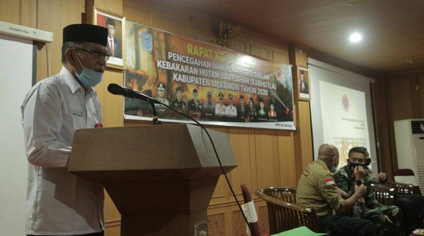 Rakor Karhutla, Sekda Merangin Ajak Masyarakat Jaga Hutan