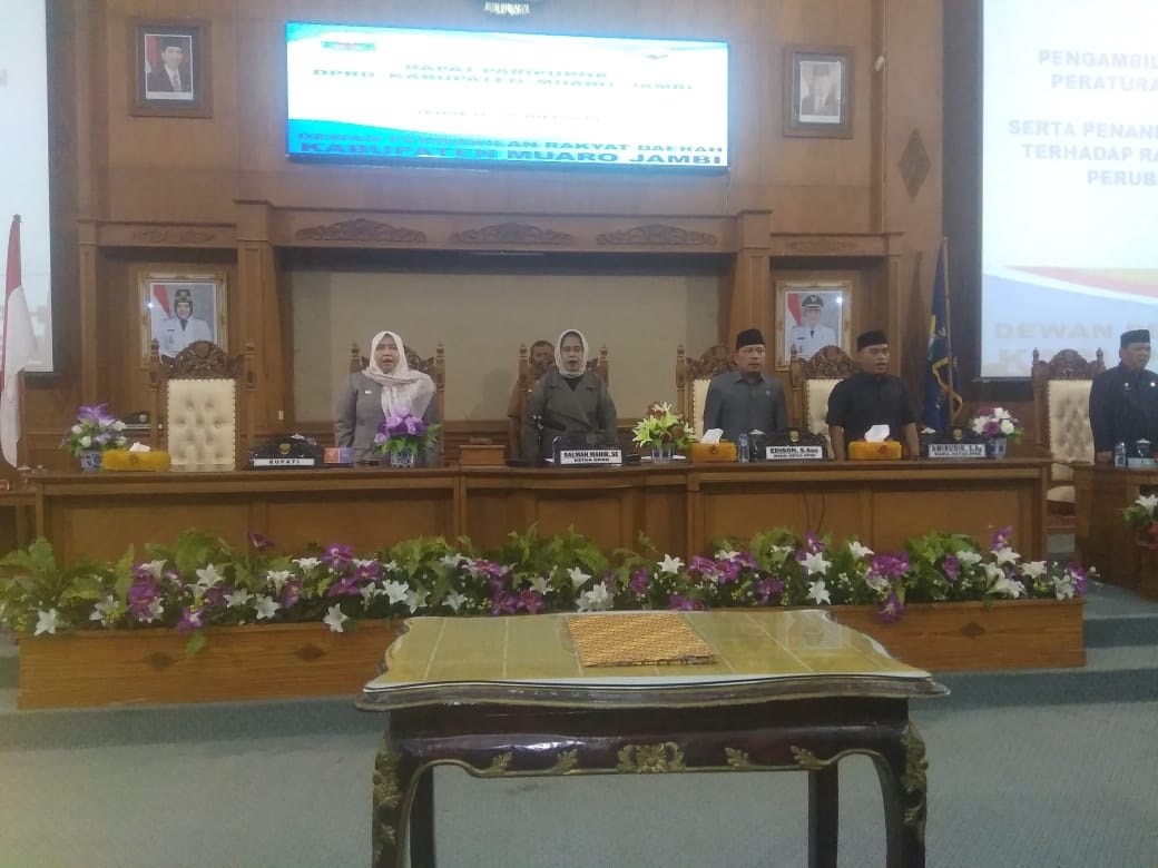 Ranperda Tentang Perubahan APBD TH Anggaran 2019 di Setuji Dewan