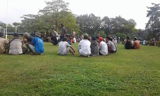 Ratusan Karyawan PT Agrowiana Mogok Kerja