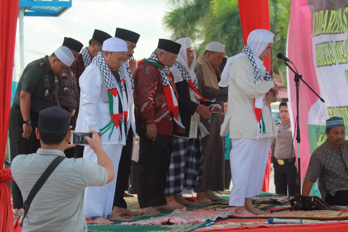 Ratusan Masa Lalukan Aksi Solidaritas Palestina