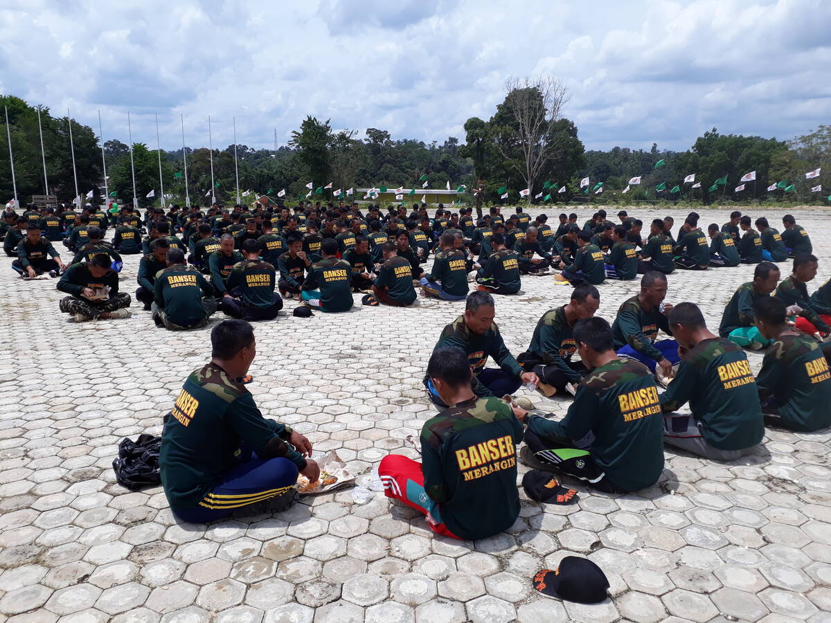 Ratusan Peserta Ikut DTD Banser GP Ansor Merangin