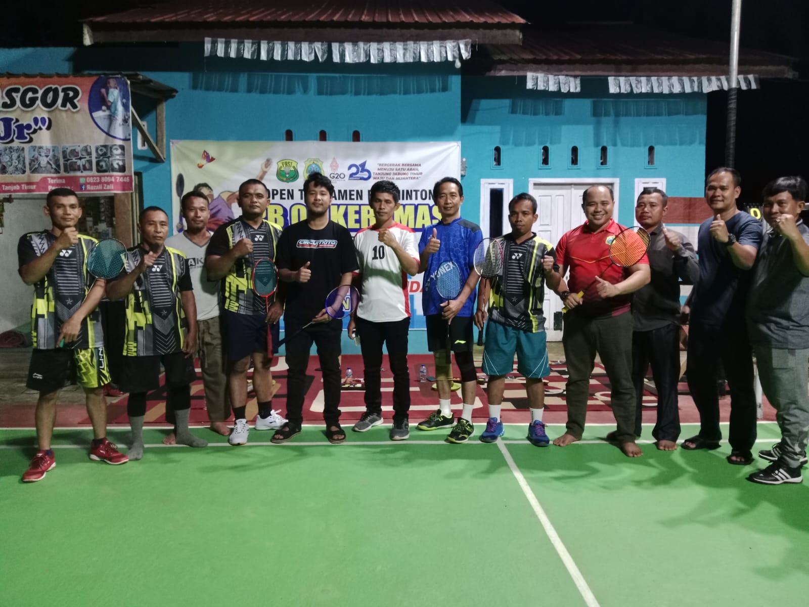 Rayakan Hari Jadi Tanjab Timur, RW 04 Kramas Gelar Turnamen Badminton