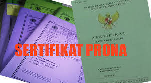 Realisasi Sertifikat Prona Baru 75 Persen