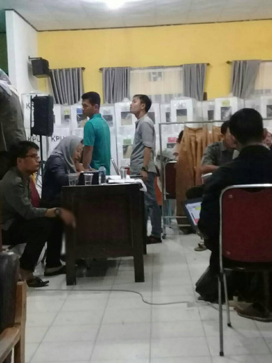 Rekapitulasi Penghitungan Suara Oleh PPK Tebo Tengah Tadi Malam Baru 3 Desa