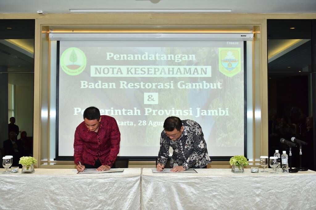 RG-Pemprov Jambi Tandatangani Kesepahaman Percepatan Restorasi