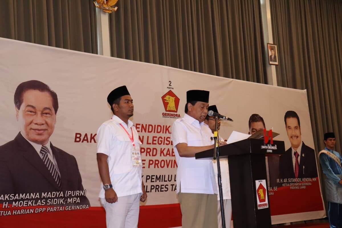 Rocky Candra Dipercaya untuk Ketuai Acara Pendidikan Politik Bacaleg Gerindra Jambi