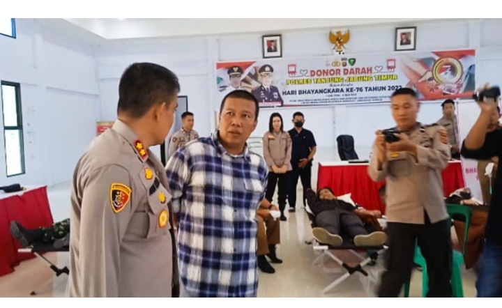 Romi Apresiasi Kegiatan Donor Darah HUT Bhayangkara