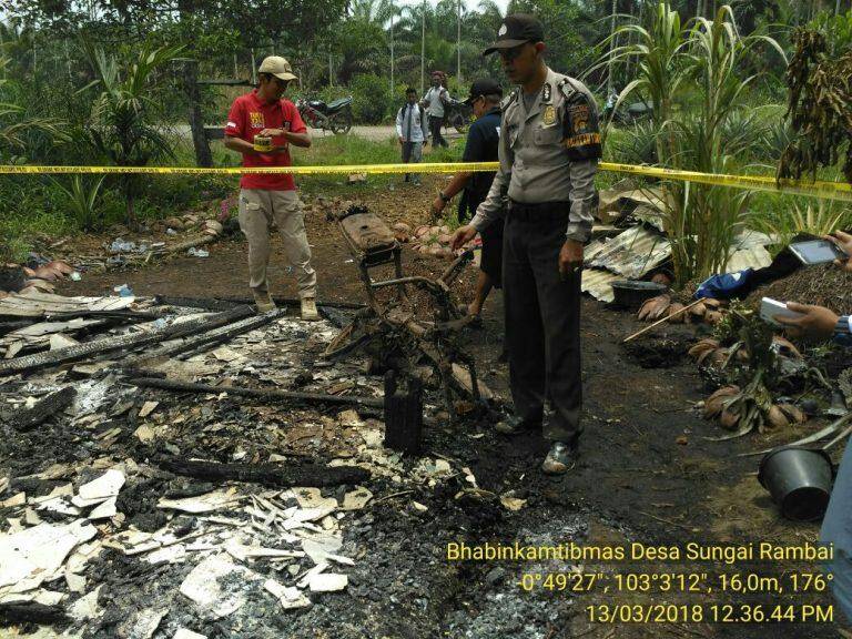 Rumah Petani di Senyerang Ludes Jadi Abu
