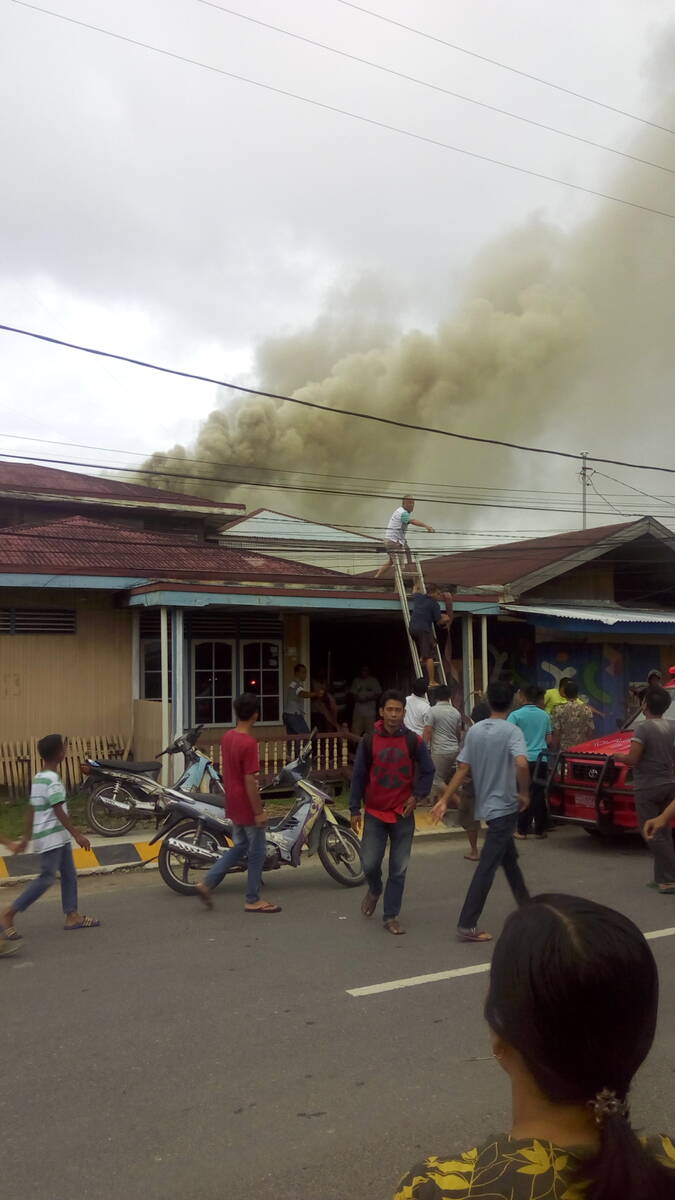 Rumah Walet Jalan Sriwijaya Terbakar