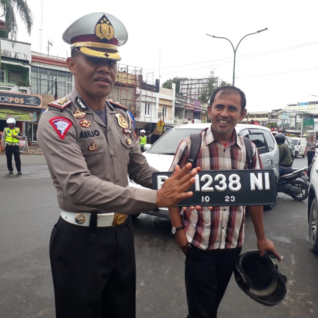 Saat Operasi Zebra, Satlantas Polda Jambi Juga Sita Nopol Variasi
