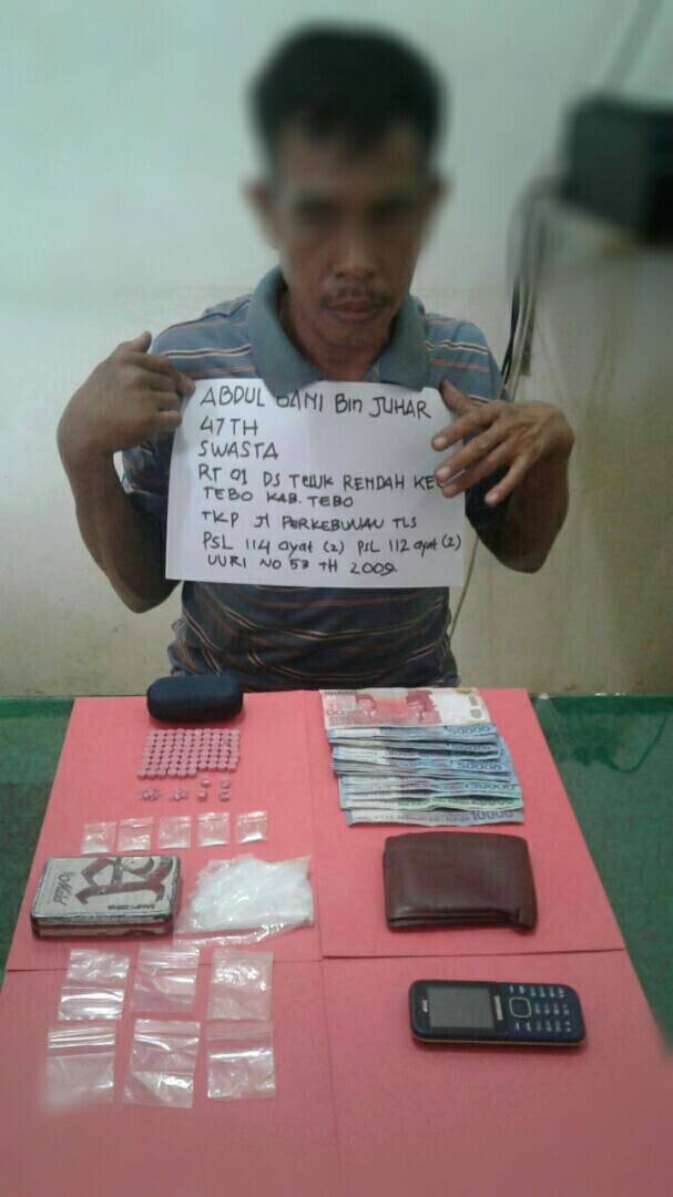 Satres Narkoba Batanghari Amankan 6 Paket Sabu Dan 82 Butir Pil Ektacy