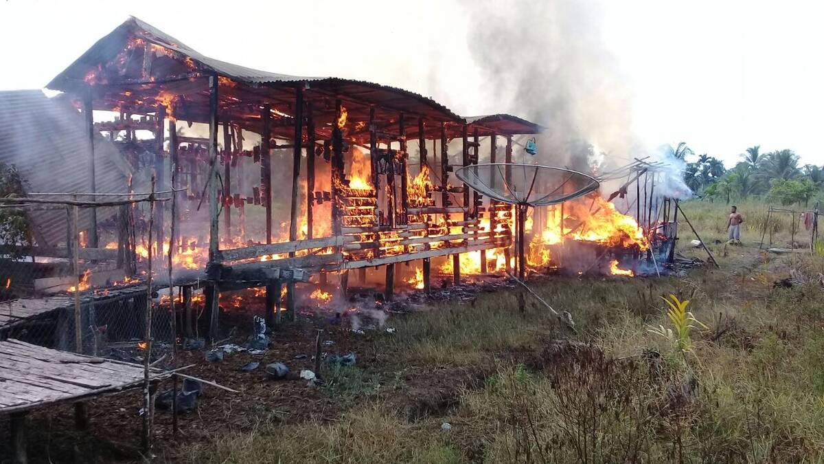 Satu Unit Rumah Warga Parit Ganting Terbakar